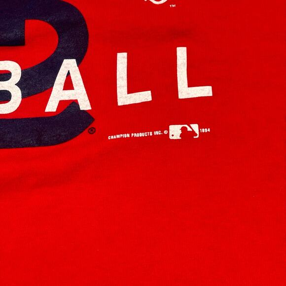 Vintage 90s Champion St Louis Cardinals Baseball Red Mens‎ 2XL Athletic T-Shirt - Picture 4 of 9